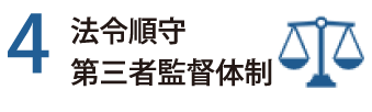 理由4 法令順守 第三者監督体制