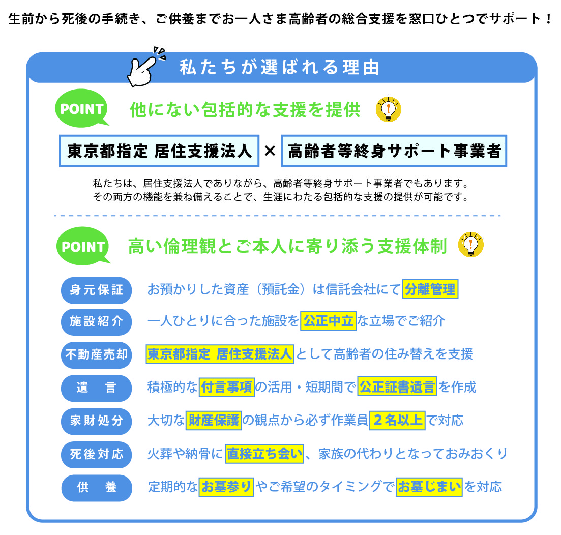 選ばれる理由