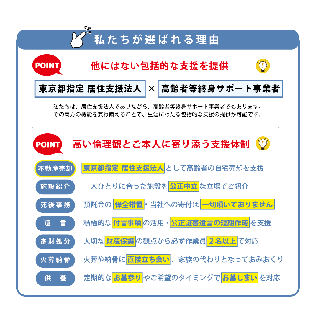 選ばれる理由